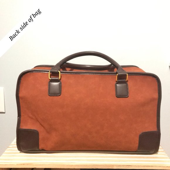 Adrienne Vittadini Duffle Bag (British Tan: AV-1802: Fuax Suede) *Never Used - Picture 4 of 16